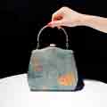 Women Vintage Flower Clutch Bag Evening Purse