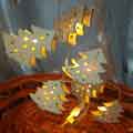Wooden Christmas Tree decoration LED String Lights