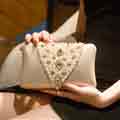 Women Pearl Purse Bead Evening Clutch