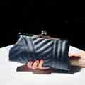 Faux Leather Envelope Clutch Evening Handbag