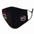 Black Christmas Protective Dust Washable Cloth Face Mask with Pattern
