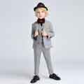 New Classic Light Grey 4 Pieces Fit Suit Boys Suit