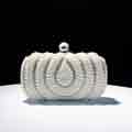 New Full Beaded Artificial Pearls Handbag Evening Bag