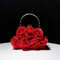 Women's Silk Satin Flowers Wedding Evening Bags Clutch
