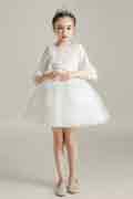 A-Line Knee-Length  Flower Girl Dress