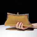 Hearty Trendy Gleaming Design Special Occasion Party Clutch Purse