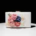 Flower Wedding Evening Clutch Purse Bride Floral Clutch Bag