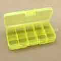10 Grids Detachable Plastic Box Jewelry Storage Box
