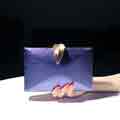 Women's Clutches Glitter Leaf Clasp Evening Bag