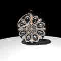 Womens Evening Bag Round Rhinestone Crystal Clutch Purse