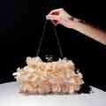 Women Petals Ruffle Evening Clutch Bag Party Bag