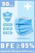 50шт нетканый маска для лица эффективность фильтрации ≥ 95%