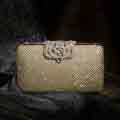 New Rhinestone Frosted Evening Clutch Handbag