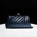 Faux Leather Envelope Clutch Evening Handbag
