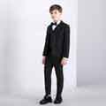 New Striped 4 Pcs 2-Button Boys' Suit