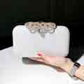 Women Crystal Clutch Beaded Rhinestone Purse Wedding Party Handbag