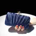 Pleated Trim Evening Clutch Evening Bag