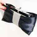New Glossy Bow  Pearls Clutch Purse Evening Bag