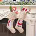Cute Candy Socks Sant Claus Long Christmas Socks