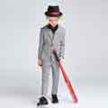 New Classic Light Grey 4 Pieces Fit Suit Boys Suit