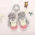 Winter Outdorr Knitted Kid's Glovers with Cute Elk