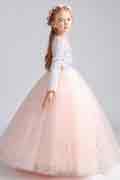 Sparkle Sequins Beads Tulle Wedding Flowergirl Dress
