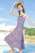 Women's Summer Floral Flower Mixi Dress Party Wear