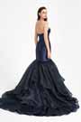 Blaues Partykleid mit Schatzkorsett Abendkleid-