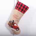 Christmas Gift Socks Candy Bags with Car Pattern