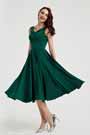 eDrerssit Nouvelle Robe de Cocktail En Satin Verte