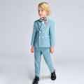 New High Quality Blue 4 Pieces Formal Suits Boys' Suits