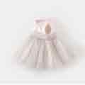 New High Quality High Collar Little Girl Dress