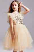 High Quality Heart Lace and Tulle Flower Girl Gown