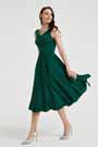 eDrerssit Nouvelle Robe de Cocktail En Satin Verte