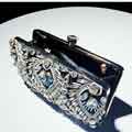 New Floral Crystal Clutch Women's Bag Evening Handbag