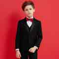 New Notch Lapel 5 Pieces One Button Boys Suit