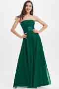 Korsett Trägerlos Dunkel Grün Brautjunfernkleid