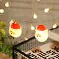 Santa Claus Christmas Window Hanging Festive Decoration Lights