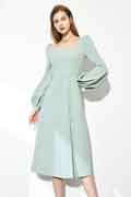 Women's Prom Dresses Long Sleeves Simple Evening Gowns Maxi Dress