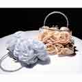 Women's Silk Satin Flowers Wedding Evening Bags Clutch