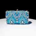 New Floral Crystal Clutch Women's Bag Evening Handbag