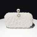 Womens Full Beaded Artificial Pearls Handbag Wedding Party Bag
