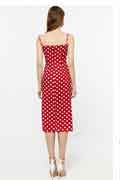New Summer Spaghetti Red Polka Dot Dress Pencil Dress