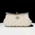 Shiny Pearl Embellished Purse Clutch Handbag
