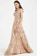 New Shiny Halter Beaded Gorgeous Party Gown