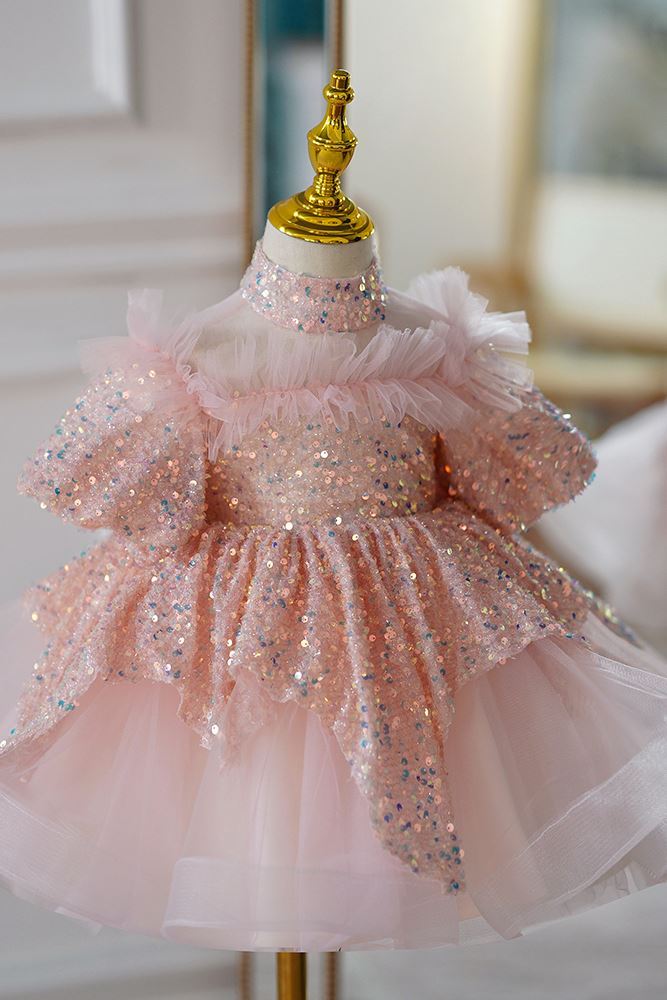 Princesse Tulle robes de demoiselle d'honneur - fillette in Rose