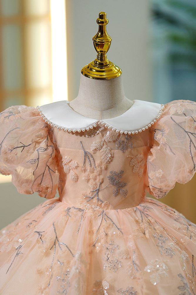 Принцесса Длина по Щиколотку Tulle Детские Платья in Розовый