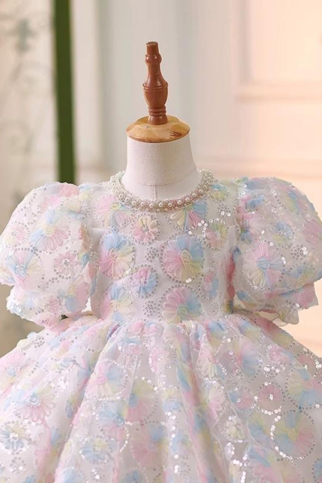 Princesse Longueur à Jambe Pailleté robes de demoiselle d'honneur - fillette in colorée