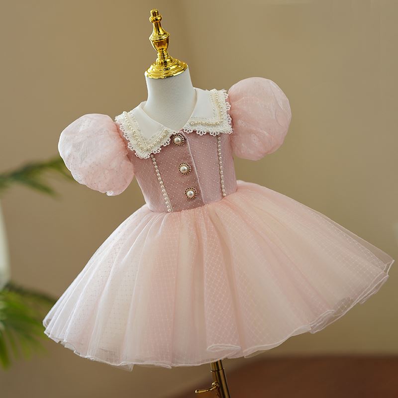 Princesse Organza robes de demoiselle d'honneur - fillette Rose