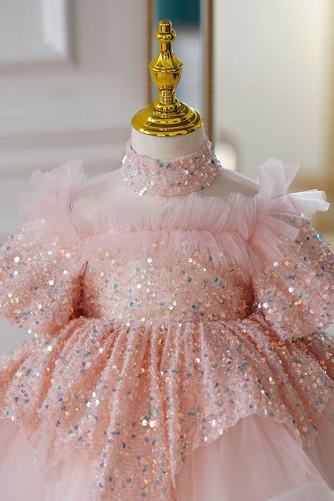 Princesse Tulle robes de demoiselle d'honneur - fillette in Rose